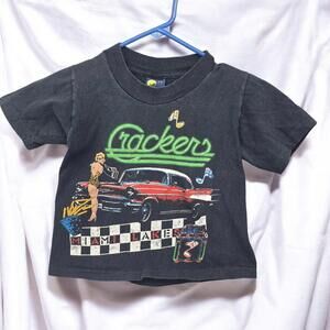Vintage Trophy Kids T-shirt 6-8 Miami Lakes Crackers Night‎ Club Graphic Print